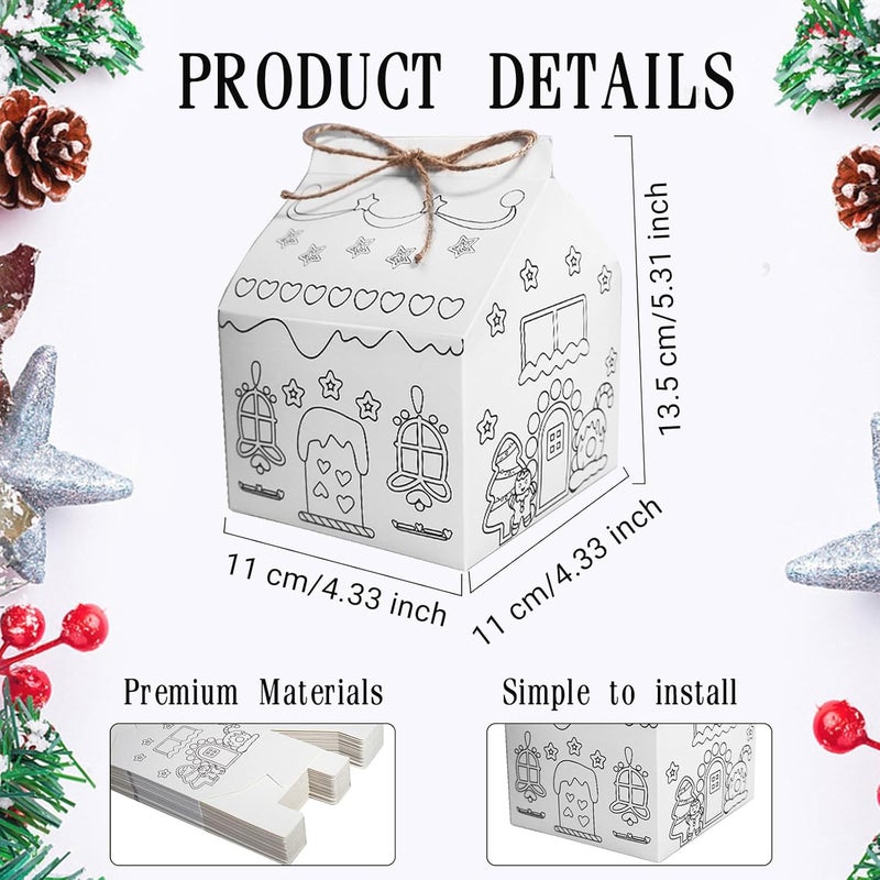 SENONAPO 30 Pcs Christmas Gingerbread House Kit - Image 2